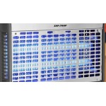 Lavex Zap N Trap Stainless Steel Indoor Insect Trap / Bug Zapper with 3000 sq. ft. Coverage - 120V, 80W
