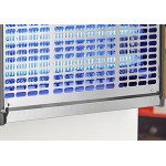 Lavex Zap N Trap Stainless Steel Indoor Insect Trap / Bug Zapper with 3000 sq. ft. Coverage - 120V, 80W