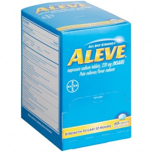 Aleve 48850 Pain Reliever / Fever Reducer Tablets - 50/Box Aleve 48850 Pain Reliever / Fever Reducer Tablets - 50/Box