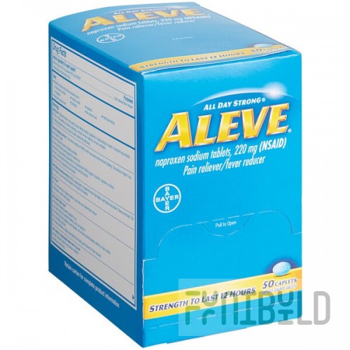 Aleve 48850 Pain Reliever / Fever Reducer Tablets - 50/Box