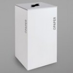 Ex-Cell Kaiser RC-KD36-P BT-PBG Black Tie Kaleidoscope Pebble Black Gloss Square 36 Gallon Paper Receptacle Ex-Cell Kaiser RC-KD36-P BT-PBG Black Tie Kaleidoscope Pebble Black Gloss Square 36 Gallon Paper Receptacle