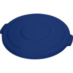 Carlisle 84104514 Bronco 44 Gallon Blue Flat Round Trash Can Lid Carlisle 84104514 Bronco 44 Gallon Blue Flat Round Trash Can Lid