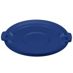 Carlisle 84104514 Bronco 44 Gallon Blue Flat Round Trash Can Lid Carlisle 84104514 Bronco 44 Gallon Blue Flat Round Trash Can Lid