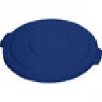 Carlisle 84104514 Bronco 44 Gallon Blue Flat Round Trash Can Lid Carlisle 84104514 Bronco 44 Gallon Blue Flat Round Trash Can Lid