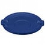 Carlisle 84104514 Bronco 44 Gallon Blue Flat Round Trash Can Lid Carlisle 84104514 Bronco 44 Gallon Blue Flat Round Trash Can Lid