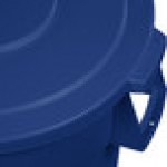 Carlisle 84104514 Bronco 44 Gallon Blue Flat Round Trash Can Lid Carlisle 84104514 Bronco 44 Gallon Blue Flat Round Trash Can Lid