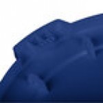 Carlisle 84104514 Bronco 44 Gallon Blue Flat Round Trash Can Lid Carlisle 84104514 Bronco 44 Gallon Blue Flat Round Trash Can Lid