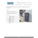 Lavex 19 Gallon Gray Square Trash Can with Drop Shot Lid