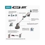 Makita 40V MAX XGT GSP01M1 Lithium-Ion Cordless Brushless 3-Speed Telescoping Rotary Floor Machine Kit - 600 RPM Makita 40V MAX XGT GSP01M1 Lithium-Ion Cordless Brushless 3-Speed Telescoping Rotary Floor Machine Kit - 600 RPM