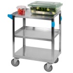 Carlisle UC3031524 3 Shelf Stainless Steel Utility Cart - 24 Carlisle UC3031524 3 Shelf Stainless Steel Utility Cart - 24