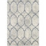 Abani Arto Collection 3' x 5' Cream / Gray Contemporary Geometric Trellis Area Rug