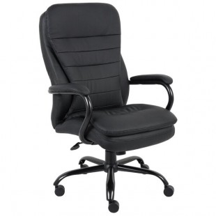 Boss B991-CP Black CaressoftPlus Heavy Duty Double Plush Chair Boss B991-CP Black CaressoftPlus Heavy Duty Double Plush Chair