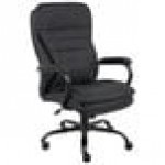 Boss B991-CP Black CaressoftPlus Heavy Duty Double Plush Chair