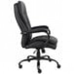 Boss B991-CP Black CaressoftPlus Heavy Duty Double Plush Chair