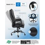 Boss B991-CP Black CaressoftPlus Heavy Duty Double Plush Chair