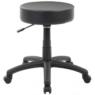Boss Office B210-VBK Black Vinyl DOT Stool Boss Office B210-VBK Black Vinyl DOT Stool