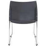 National Public Seating 8820-11-20 Cafetorium Charcoal Stackable Chair With Chrome Frame and Sled Base National Public Seating 8820-11-20 Cafetorium Charcoal Stackable Chair With Chrome Frame and Sled Base