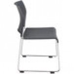 National Public Seating 8820-11-20 Cafetorium Charcoal Stackable Chair With Chrome Frame and Sled Base National Public Seating 8820-11-20 Cafetorium Charcoal Stackable Chair With Chrome Frame and Sled Base