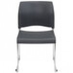 National Public Seating 8820-11-20 Cafetorium Charcoal Stackable Chair With Chrome Frame and Sled Base National Public Seating 8820-11-20 Cafetorium Charcoal Stackable Chair With Chrome Frame and Sled Base
