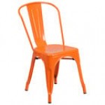 Flash Furniture ET-3534-PUR-GG Purple Stackable Galvanized Steel Chair with Vertical Slat Back and Drain Hole Seat Flash Furniture ET-3534-PUR-GG Purple Stackable Galvanized Steel Chair with Vertical Slat Back and Drain Hole Seat