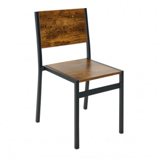 BFM Seating Chester Sand Black Customizable Powder-Coated Steel Standard Height Side Chair with Relic Vintage Walnut Seat and Back BFM Seating Chester Sand Black Customizable Powder-Coated Steel Standard Height Side Chair with Relic Vintage Walnut Seat and Back