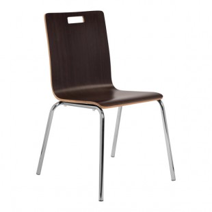 National Public Seating BCC21 Bushwick Series Espresso Finish Cafe Chair