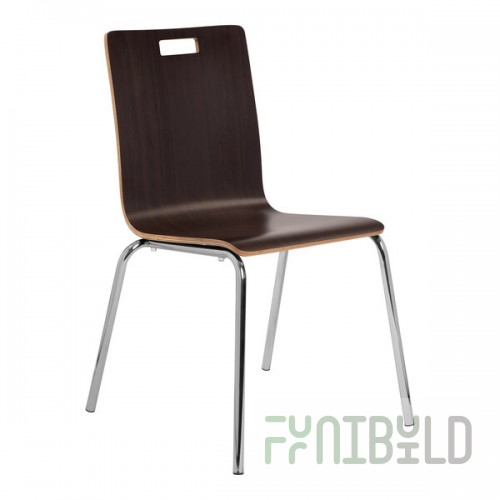 National Public Seating BCC21 Bushwick Series Espresso Finish Cafe Chair