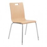 National Public Seating BCC21 Bushwick Series Espresso Finish Cafe Chair