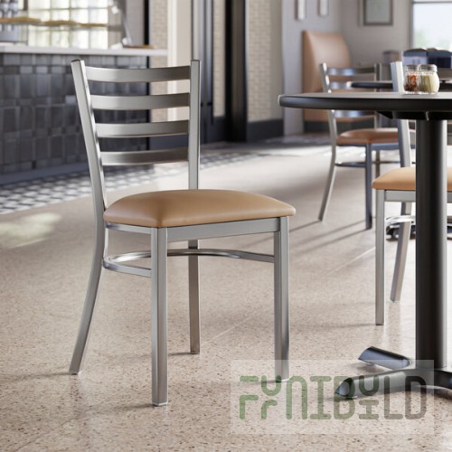 Lancaster Table & Seating Clear Coat Finish Ladder Back Chair with 2 1/2