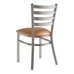 Lancaster Table & Seating Clear Coat Finish Ladder Back Chair with 2 1/2 Lancaster Table & Seating Clear Coat Finish Ladder Back Chair with 2 1/2