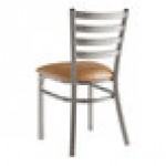 Lancaster Table & Seating Clear Coat Finish Ladder Back Chair with 2 1/2 Lancaster Table & Seating Clear Coat Finish Ladder Back Chair with 2 1/2