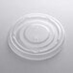 Fabri-Kal LKC16/24F Kal-Clear/Nexclear Clear Flat PET Lid for 5 oz., 8 oz., and 12 oz. Sundae Cups - No Slot - 100/Pack