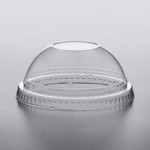 Fabri-Kal LKC16/24F Kal-Clear/Nexclear Clear Flat PET Lid for 5 oz., 8 oz., and 12 oz. Sundae Cups - No Slot - 100/Pack