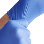 Noble Low Dermatitis Potential Nitrile Blue Exam Grade 4.5 Mil Textured Gloves - Medium - 1,000/Case Noble Low Dermatitis Potential Nitrile Blue Exam Grade 4.5 Mil Textured Gloves - Medium - 1,000/Case