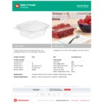 Inline Plastics Safe-T-Fresh 12 oz. Tamper-Resistant, Tamper-Evident Rectangular Hinged Container with Flat Lid - 240/Case