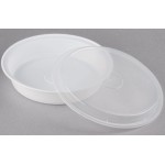 Pactiv Newspring NC948 48 oz. White VERSAtainer Round Microwavable Container with Lid - 150/Case Pactiv Newspring NC948 48 oz. White VERSAtainer Round Microwavable Container with Lid - 150/Case