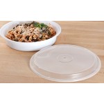 Pactiv Newspring NC948 48 oz. White VERSAtainer Round Microwavable Container with Lid - 150/Case Pactiv Newspring NC948 48 oz. White VERSAtainer Round Microwavable Container with Lid - 150/Case