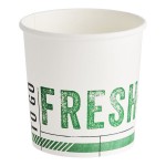Inno-Pak To Go Fresh 16 oz. Poly-Coated Paper Food Cup - 500/Case Inno-Pak To Go Fresh 16 oz. Poly-Coated Paper Food Cup - 500/Case