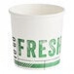 Inno-Pak To Go Fresh 16 oz. Poly-Coated Paper Food Cup - 500/Case Inno-Pak To Go Fresh 16 oz. Poly-Coated Paper Food Cup - 500/Case