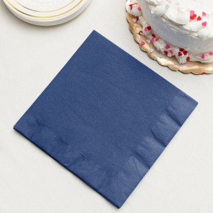 Creative Converting 591137B Navy Blue 3-Ply Paper Dinner Napkin - 250/Case Creative Converting 591137B Navy Blue 3-Ply Paper Dinner Napkin - 250/Case