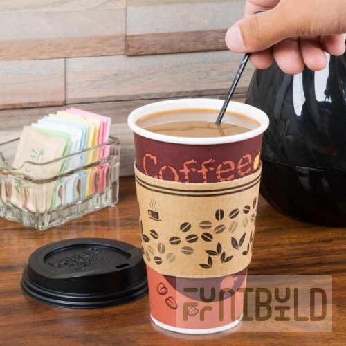 Royal Paper STRNPLUG-BK Stix To Go Black Beverage Plug and Stirrer - 200/Pack