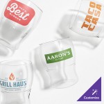 Tossware POP 7 oz. Customizable Plastic Mini Pint Glass - 48/Case