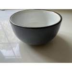 Acopa Embers 10 oz. Gray Matte Stoneware Bowl - Sample