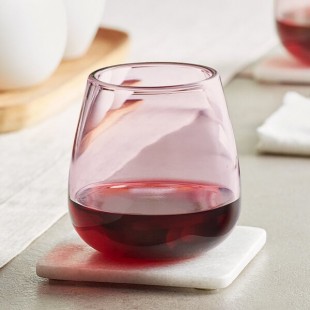 Acopa Pangea 13 oz. Mauve Stemless Wine Glass - Sample Acopa Pangea 13 oz. Mauve Stemless Wine Glass - Sample