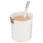 Cal-Mil 1950-64LIDN Notched Lid for 64 oz. Round Melamine Jar - 6
