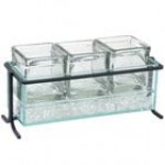 Cal-Mil 1806-5-39 Iron Short Silver Iced Jar Display - 13 1/2 Cal-Mil 1806-5-39 Iron Short Silver Iced Jar Display - 13 1/2