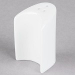 Tuxton GZP-733 TuxTrendz 2.875 oz. Porcelain White China Pepper Shaker - 12/Case Tuxton GZP-733 TuxTrendz 2.875 oz. Porcelain White China Pepper Shaker - 12/Case