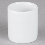 Tuxton GZP-733 TuxTrendz 2.875 oz. Porcelain White China Pepper Shaker - 12/Case Tuxton GZP-733 TuxTrendz 2.875 oz. Porcelain White China Pepper Shaker - 12/Case