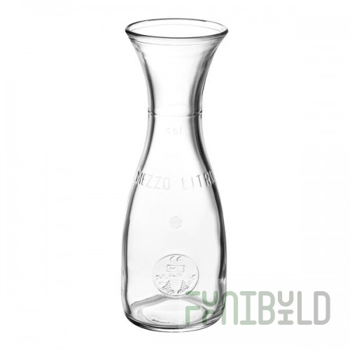 Bormioli Rocco Misura from Steelite International 21.5 oz. Glass Carafe with 17 oz. Fill Line - 12/Case