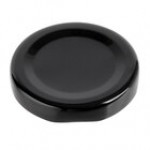 Acopa Black Plaid Milk Bottle Lid - 12/Case